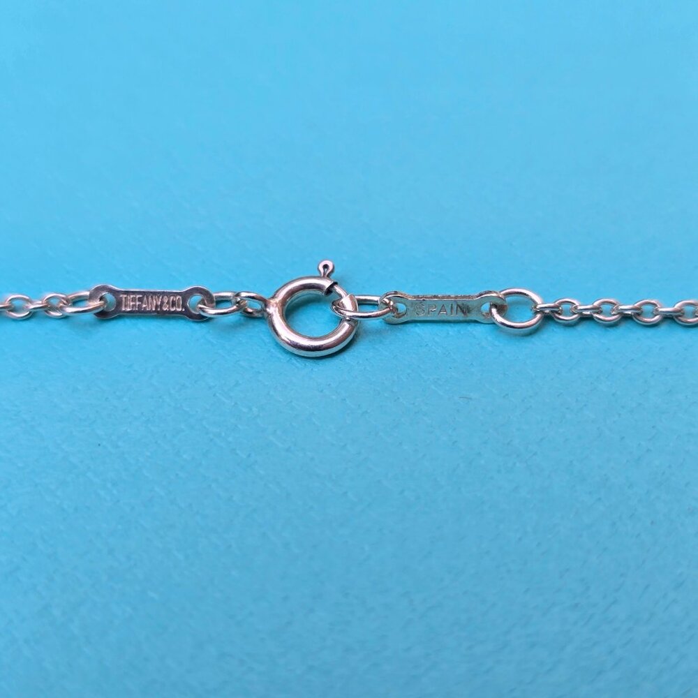 Tiffany & Co Elsa Peretti 34mm Open Heart Pendant on 30.5" Chain - Picture 6 of 7